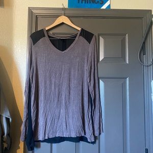 Mossimo long sleeve black brown like new 2x